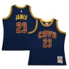 Incantevole Cool Eccezionale LeBron James Cleveland Cavaliers 2015/16 Hardwood Classics Swingman Jersey Navy