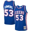 Incantevole Darryl Dawkins Philadelphia 76ers 1976/77 Hardwood Classics Swingman Jersey Royal