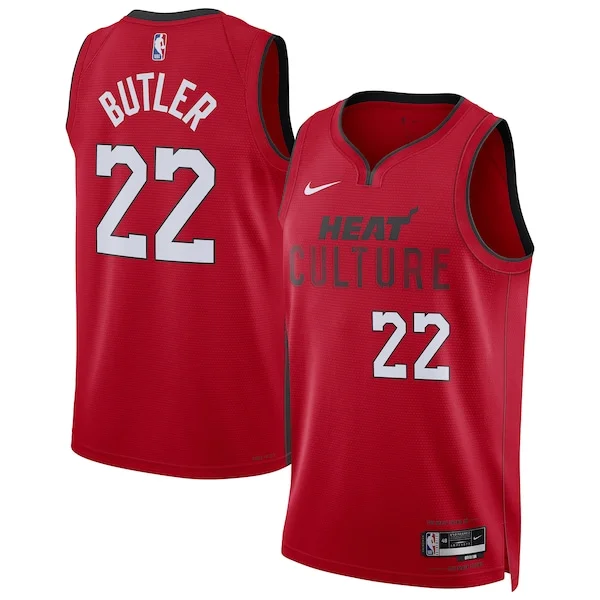 Incantevole Delizioso Sofisticato Jimmy Butler Miami Heat Nike Unisex 2024/25 Swingman Player Jersey City Edition Red