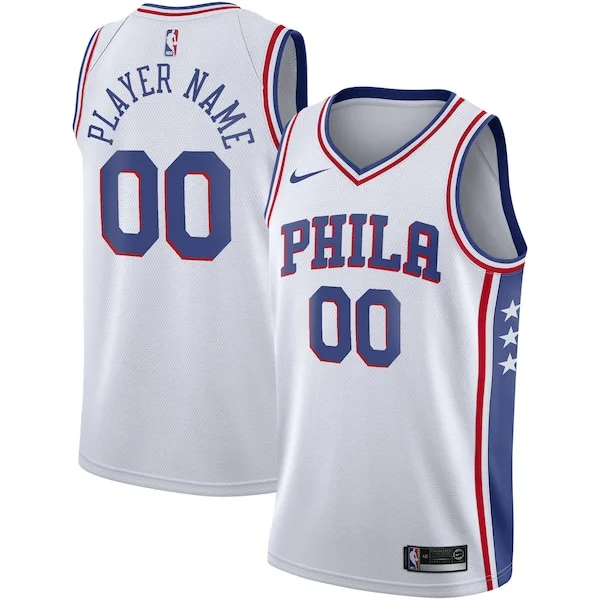 Incantevole Elegante Philadelphia 76ers Nike 2020/21 Swingman Custom Jersey Association Edition White