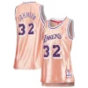 Incantevole Fascinante Magic Johnson Los Angeles Lakers Women's 75th Anniversary Rose Gold 1984 Swingman Jersey Pink
