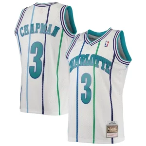 Incantevole Gorgeous Rex Chapman Charlotte Hornets 1988/89 Hardwood Classics Swingman Jersey White