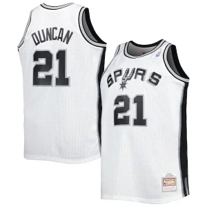 Incantevole Magnifico Tim Duncan San Antonio Spurs Big & Tall Hardwood Classics 1998/99 Swingman Jersey White/Black
