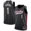 Incantevole Meraviglioso Anfernee Simons Portland Trail Blazers Nike Unisex 2024/25 Swingman Player Jersey City Edition Black