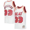 Incantevole Ottimo Alonzo Mourning Miami Heat Hardwood Classics Swingman Jersey White