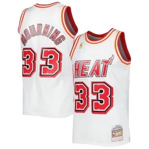 Incantevole Ottimo Alonzo Mourning Miami Heat Hardwood Classics Swingman Jersey White
