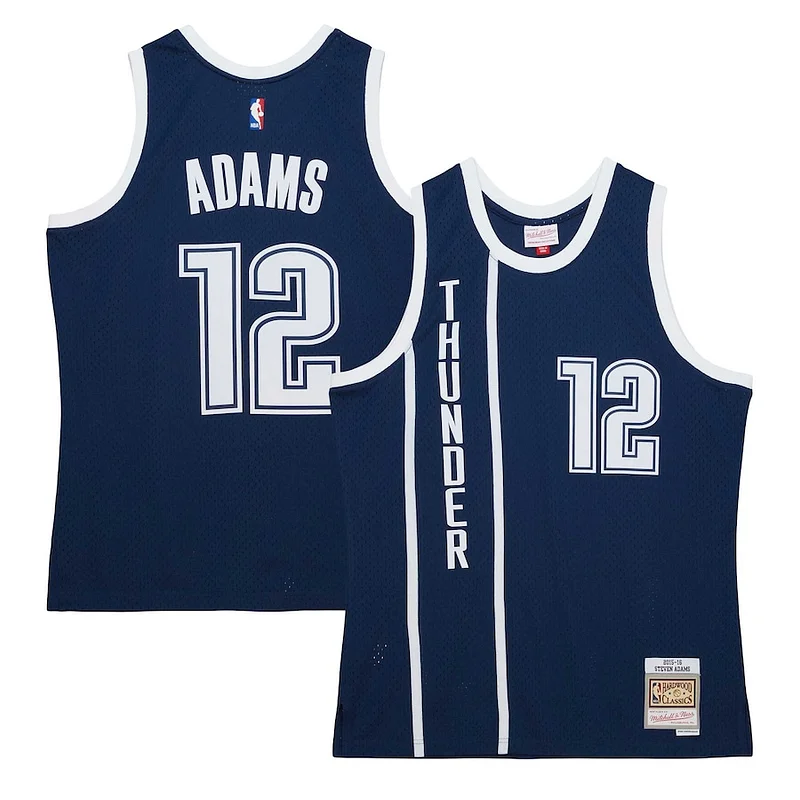 Magnifico Attraente Eccezionale Steven Adams Oklahoma City Thunder Hardwood Classics Swingman Jersey Navy
