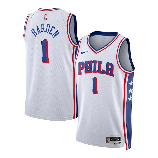 Incantevole Prestigioso Moderno James Harden Philadelphia 76ers Nike Unisex Swingman Jersey Association Edition White