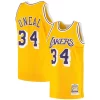 Incantevole Sofisticato Shaquille O'Neal Los Angeles Lakers 1996/97 Hardwood Classics Authentic Jersey Gold