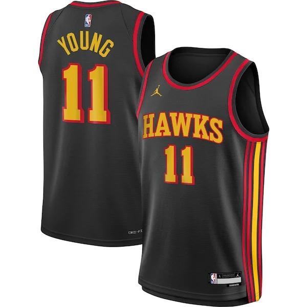 Incantevole Trendy Eccezionale Trae Young Atlanta Hawks Jordan Brand Youth Swingman Jersey Statement Edition Black