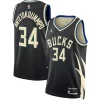 Incantevole Versatile Prestigioso Giannis Antetokounmpo Milwaukee Bucks Jordan Brand Unisex Swingman Jersey Statement Edition Black