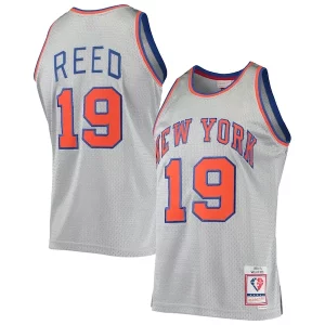 Incantevole Willis Reed New York Knicks 75th Anniversary 1969/70 Hardwood Classics Swingman Jersey Silver