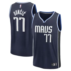 Lussuoso Classico Luka Dončić Dallas Mavericks Men's Fast Break Player Jersey Statement Edition Navy