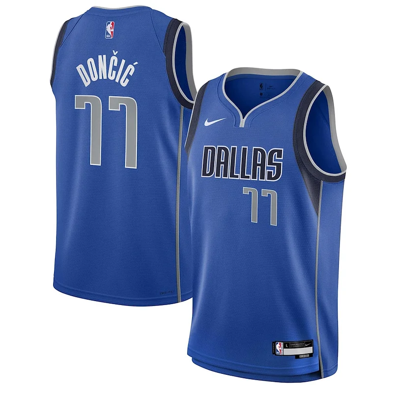Lussuoso Duraturo Attraente Luka Dončić Dallas Mavericks Nike Youth Swingman Jersey Icon Edition Blue