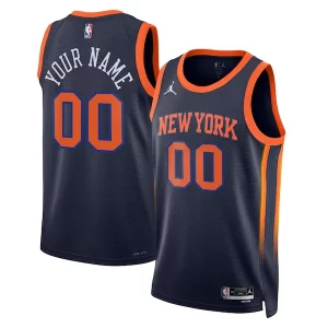 Lussuoso Duraturo Sofisticato New York Knicks Jordan Brand Unisex 2022/23 Swingman Custom Jersey Statement Edition Navy