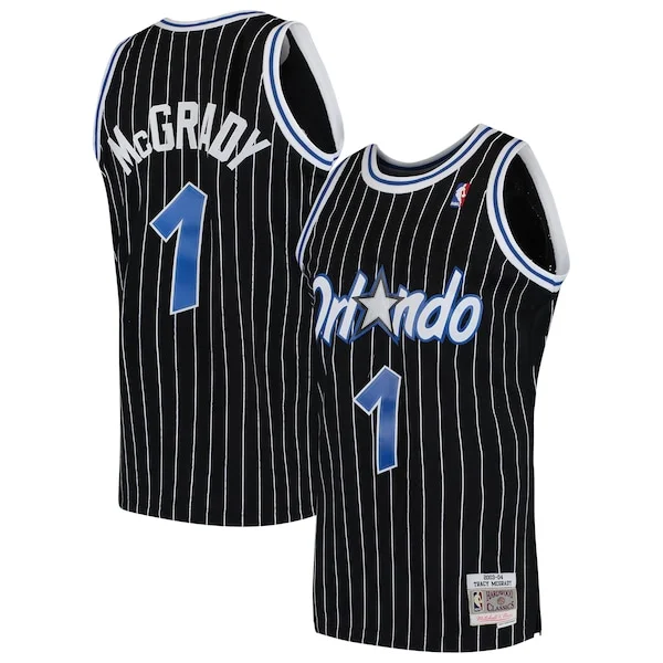 Lussuoso Duraturo Tracy McGrady Orlando Magic Hardwood Classics Swingman Jersey Black/Blue