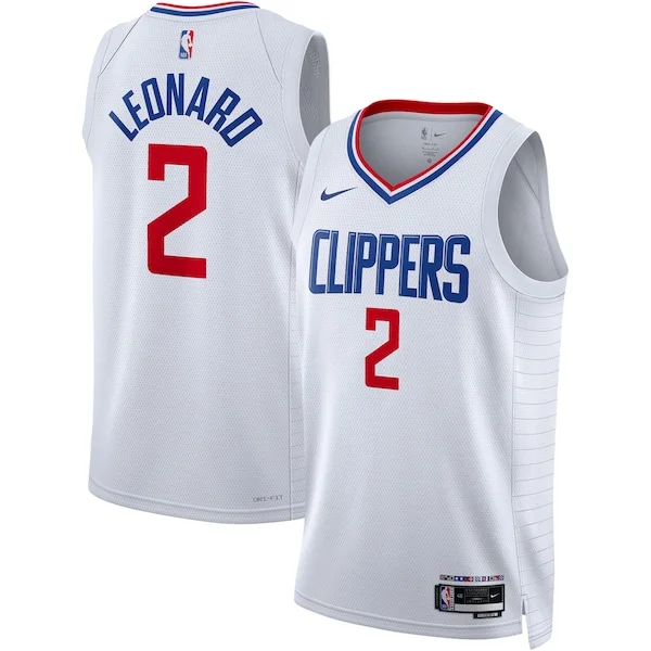 Lussuoso Fascinante Kawhi Leonard LA Clippers Nike Unisex Swingman Jersey Association Edition White/Royal