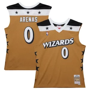 Lussuoso Gilbert Arenas Washington Wizards 2006/07 Hardwood Classics Swingman Jersey Gold