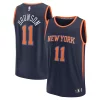 Lussuoso Jalen Brunson New York Knicks Youth Fast Break Replica Player Jersey Statement Edition Navy