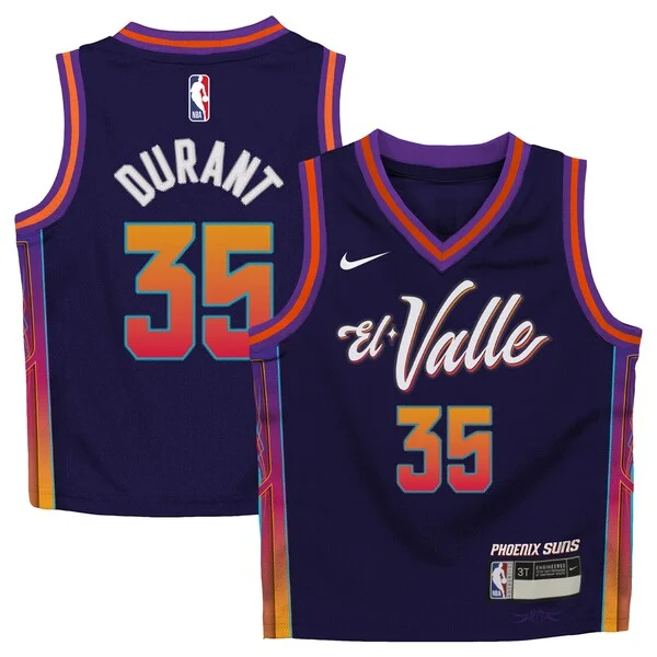 Lussuoso Kevin Durant Phoenix Suns Nike Preschool Swingman Replica Jersey City Edition Purple