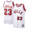 Lussuoso Michael Jordan Chicago Bulls 1984/85 Hardwood Classics Rookie Authentic Jersey White/Red