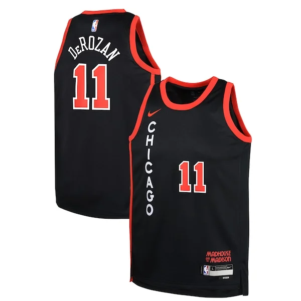 Lussuoso Prestigioso DeMar DeRozan Chicago Bulls Nike Youth Swingman Replica Jersey City Edition Black