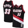 Lussuoso Raffinato Duraturo Scottie Pippen Portland Trail Blazers 1999/00 Hardwood Classics Swingman Jersey Black