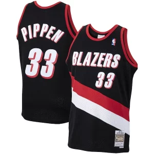 Lussuoso Raffinato Duraturo Scottie Pippen Portland Trail Blazers 1999/00 Hardwood Classics Swingman Jersey Black