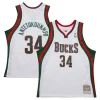 Lussuoso Stupendo Giannis Antetokounmpo Milwaukee Bucks 2013/14 Hardwood Classics Swingman Jersey White