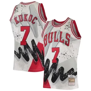 Lussuoso Toni Kukoc Chicago Bulls Hardwood Classics 1995/96 Hyper Hoops Swingman Jersey White