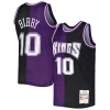 Lussuoso Trendy Mike Bibby Sacramento Kings Hardwood Classics 2001/02 Split Swingman Jersey Purple/Black