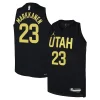 Magnifico Attraente Lauri Markkanen Utah Jazz Jordan Brand Youth Swingman Jersey Statement Edition Black
