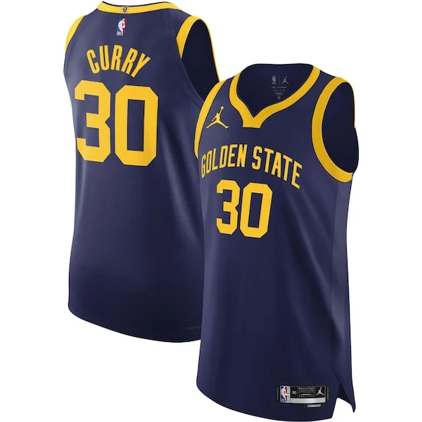 Magnifico Attraente Moderno Stephen Curry Golden State Warriors Jordan Brand Authentic Player Jersey Statement Edition Royal