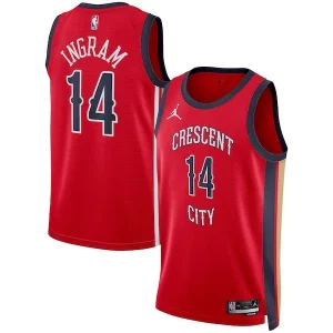 Magnifico Comodo Accattivante Brandon Ingram New Orleans Pelicans Jordan Brand Unisex Swingman Jersey Statement Edition Red