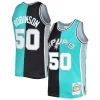Magnifico Duraturo David Robinson San Antonio Spurs Hardwood Classics 1998/99 Split Swingman Jersey Black/Teal