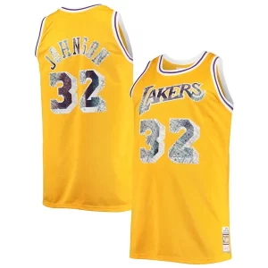 Magnifico Duraturo Raffinato Magic Johnson Los Angeles Lakers Big & Tall 1984/85 NBA 75th Anniversary Diamond Swingman Jersey Gold
