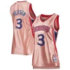 Magnifico Fantastico Allen Iverson Philadelphia 76ers Women's 75th Anniversary Rose Gold 1996 Swingman Jersey Pink