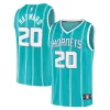 Magnifico Incantevole Gordon Hayward Charlotte Hornets 2020/21 Fast Break Replica Player Jersey Teal Icon Edition