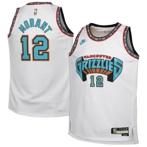 Magnifico Ja Morant Memphis Grizzlies Nike Youth 2024/25 Swingman Jersey White Classic Edition