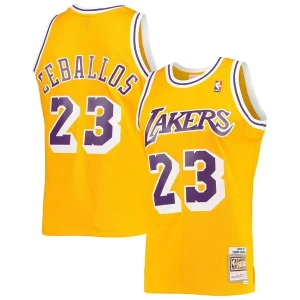 Magnifico Lussuoso Cedric Ceballos Los Angeles Lakers 1994/95 Hardwood Classics Swingman Jersey Gold