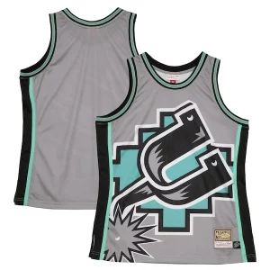 Magnifico San Antonio Spurs Hardwood Classics Blown Out Fashion Jersey Gray