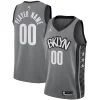 Magnifico Sofisticato Brooklyn Nets Jordan Brand Swingman Custom Jersey Statement Edition Gray