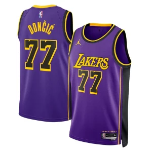 Magnifico Sofisticato Luka Dončić Los Angeles Lakers Jordan Brand Statement Edition Swingman Jersey Purple