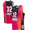 Magnifico Trendy Shaquille O'Neal Miami Heat 2005/06 Hardwood Classics Fadeaway Swingman Player Jersey Pink/Black