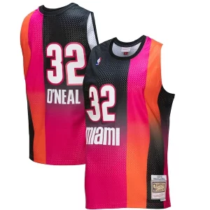 Magnifico Trendy Shaquille O'Neal Miami Heat 2005/06 Hardwood Classics Fadeaway Swingman Player Jersey Pink/Black