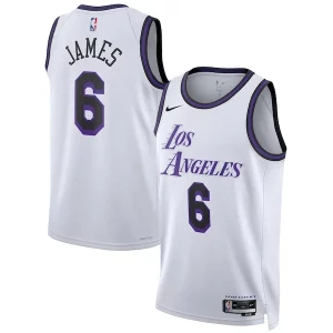 Meraviglioso Bellissimo LeBron James Los Angeles Lakers Nike Unisex 2022/23 Swingman Jersey City Edition White