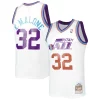 Meraviglioso Bellissimo Versatile Karl Malone Utah Jazz 1991/92 Hardwood Classics Reload 3.0 Swingman Jersey White