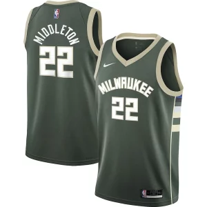 Meraviglioso Comodo Incantevole Khris Middleton Milwaukee Bucks Nike Youth 2021/22 Swingman Jersey Icon Edition Hunter Green
