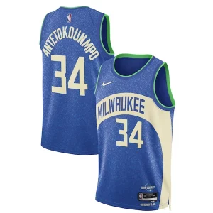 Meraviglioso Comodo Sofisticato Giannis Antetokounmpo Milwaukee Bucks Nike Unisex 2023/24 Swingman Jersey Blue City Edition