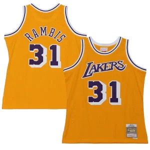 Meraviglioso Cool Kurt Rambis Los Angeles Lakers 1984/85 Swingman Jersey Gold